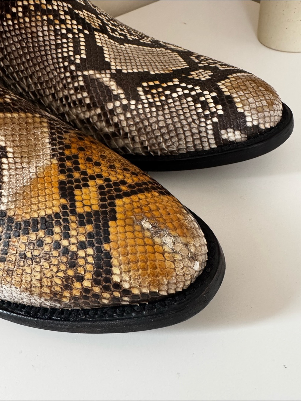 Dan Post Exotic Python Leather Cowboy Boots – Men’s US 10.5 D - Picture 5 of 14